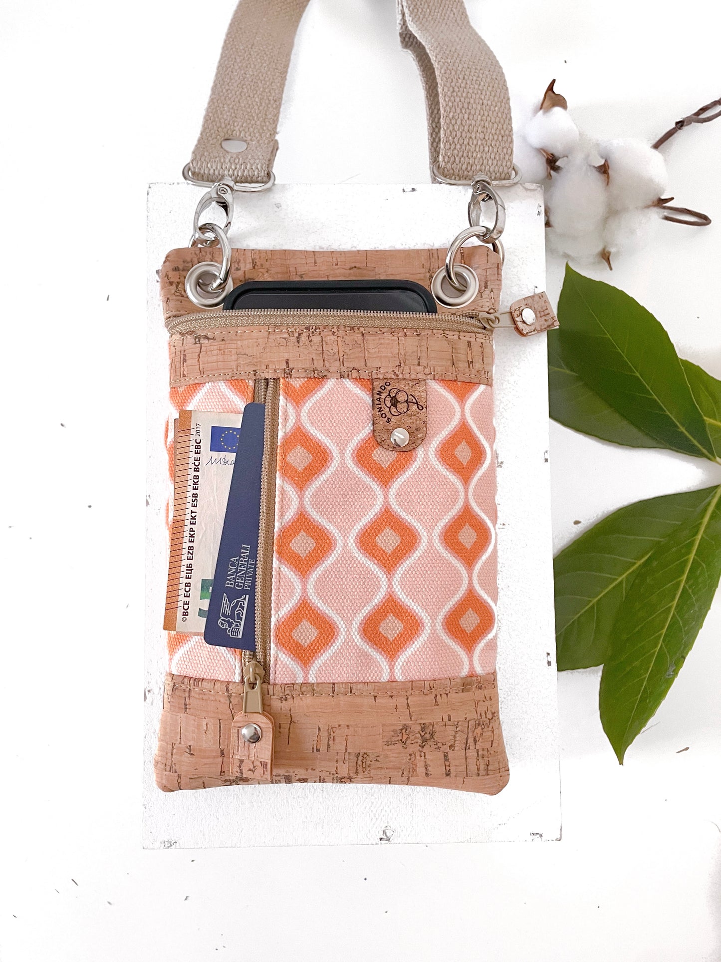 BORSA PORTA CELLULARE PAPAYA