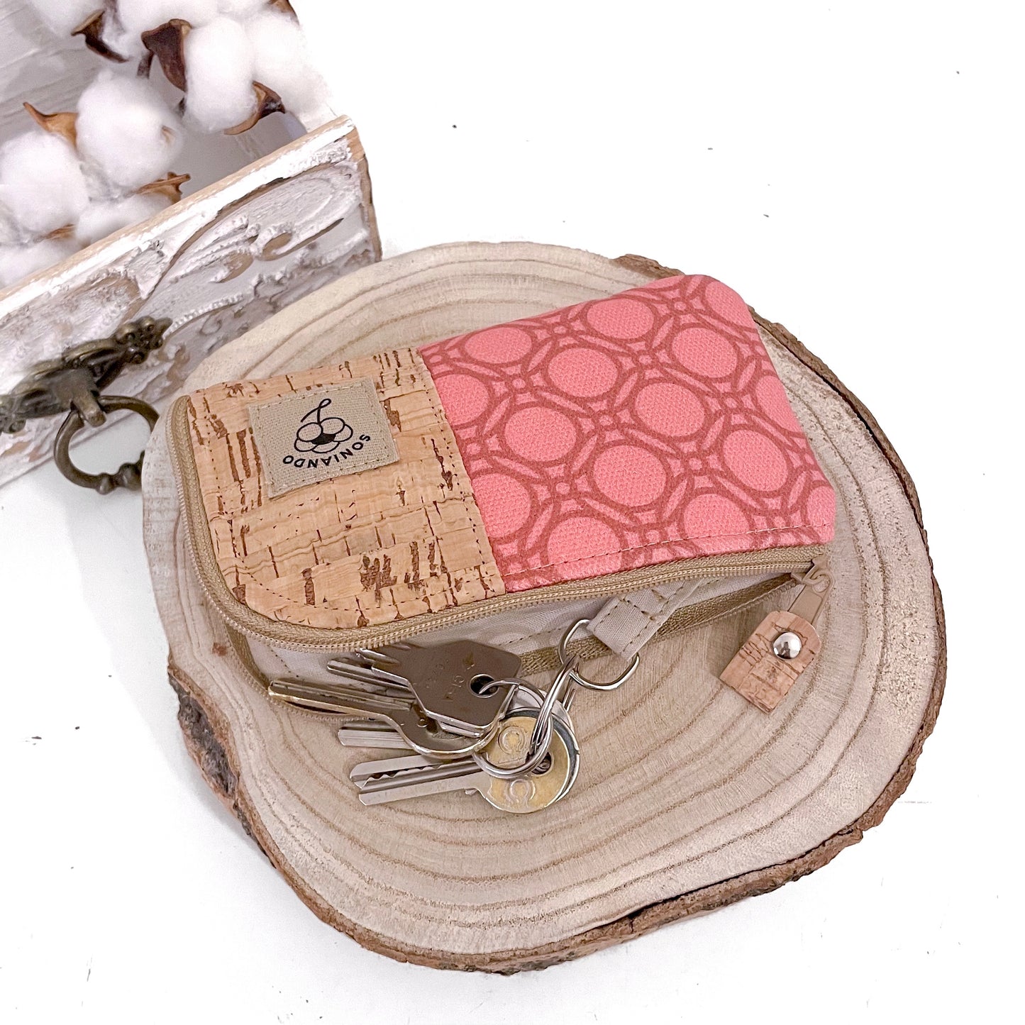 ASTUCCIO PORTACHIAVI FLAMINGO