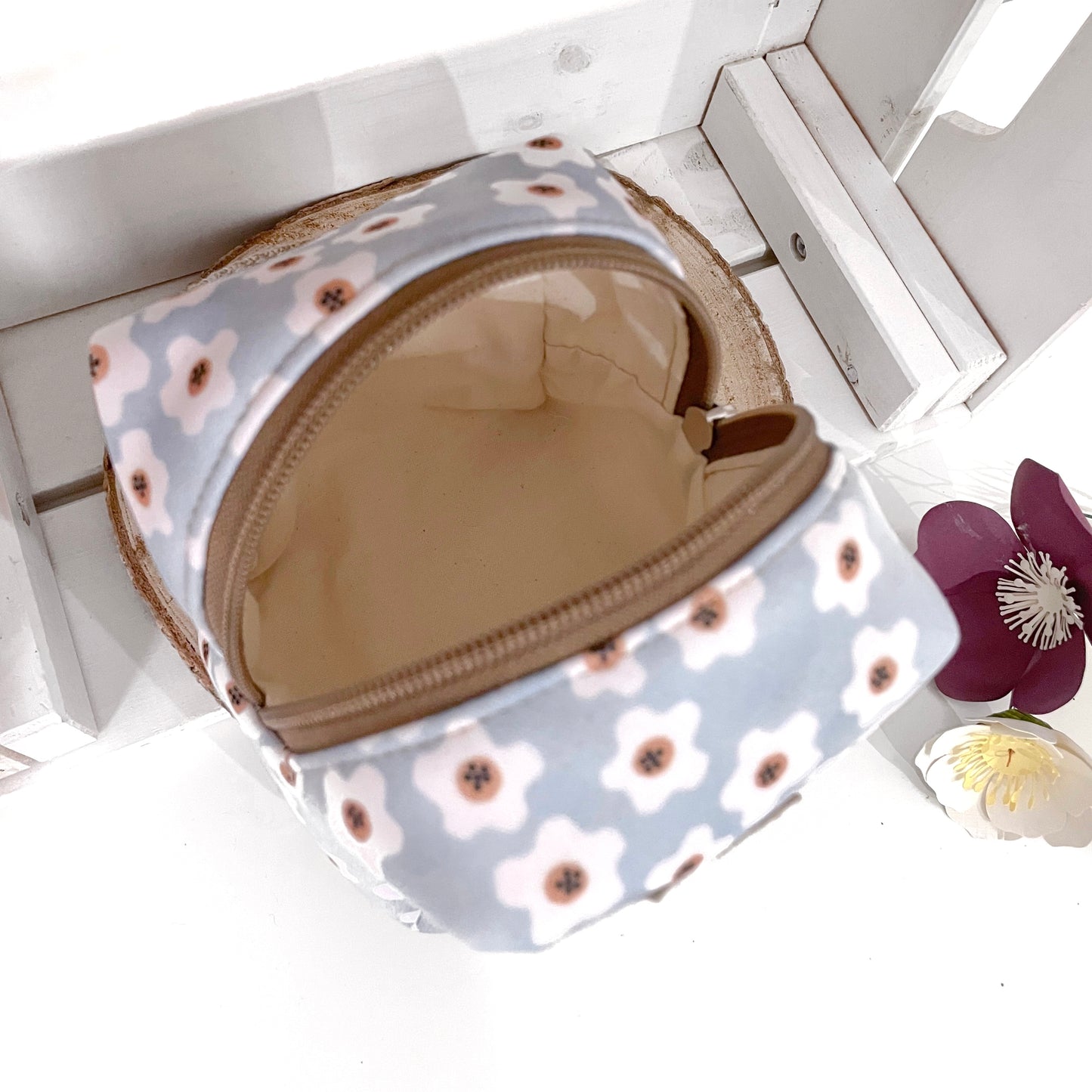 ASTUCCIO CUBO FIORI AZZURRI