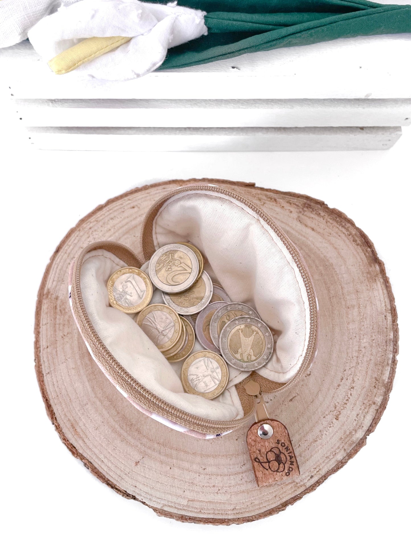 PORTAMONETE TULIPANI BLU