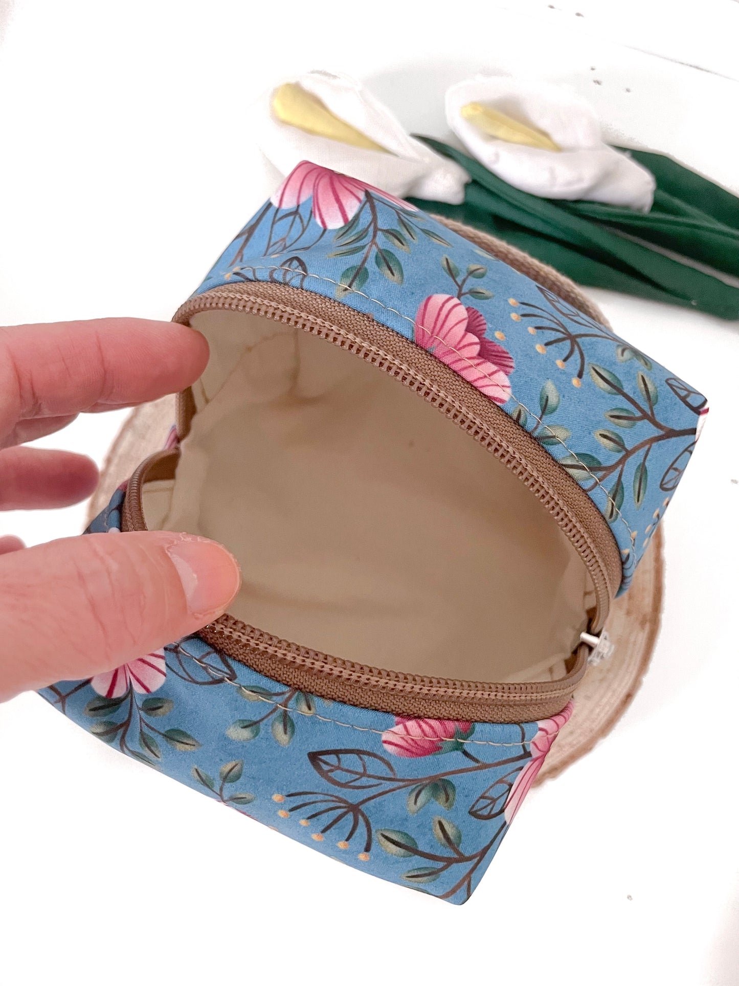 ASTUCCIO CUBO FIORI ROSA