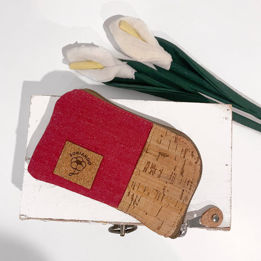 ASTUCCIO PORTACHIAVI ROSSO