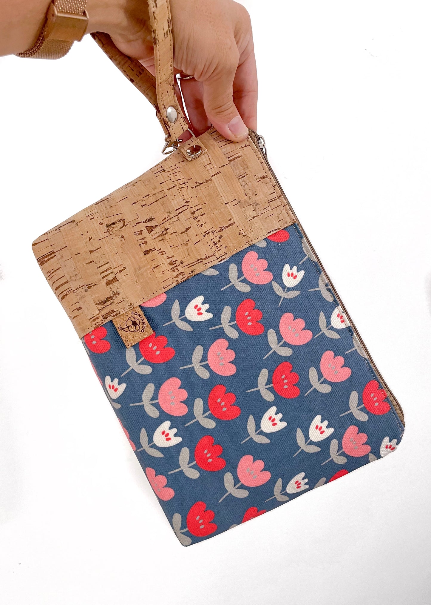 SUMMER POCHETTE TULIPANI BLU