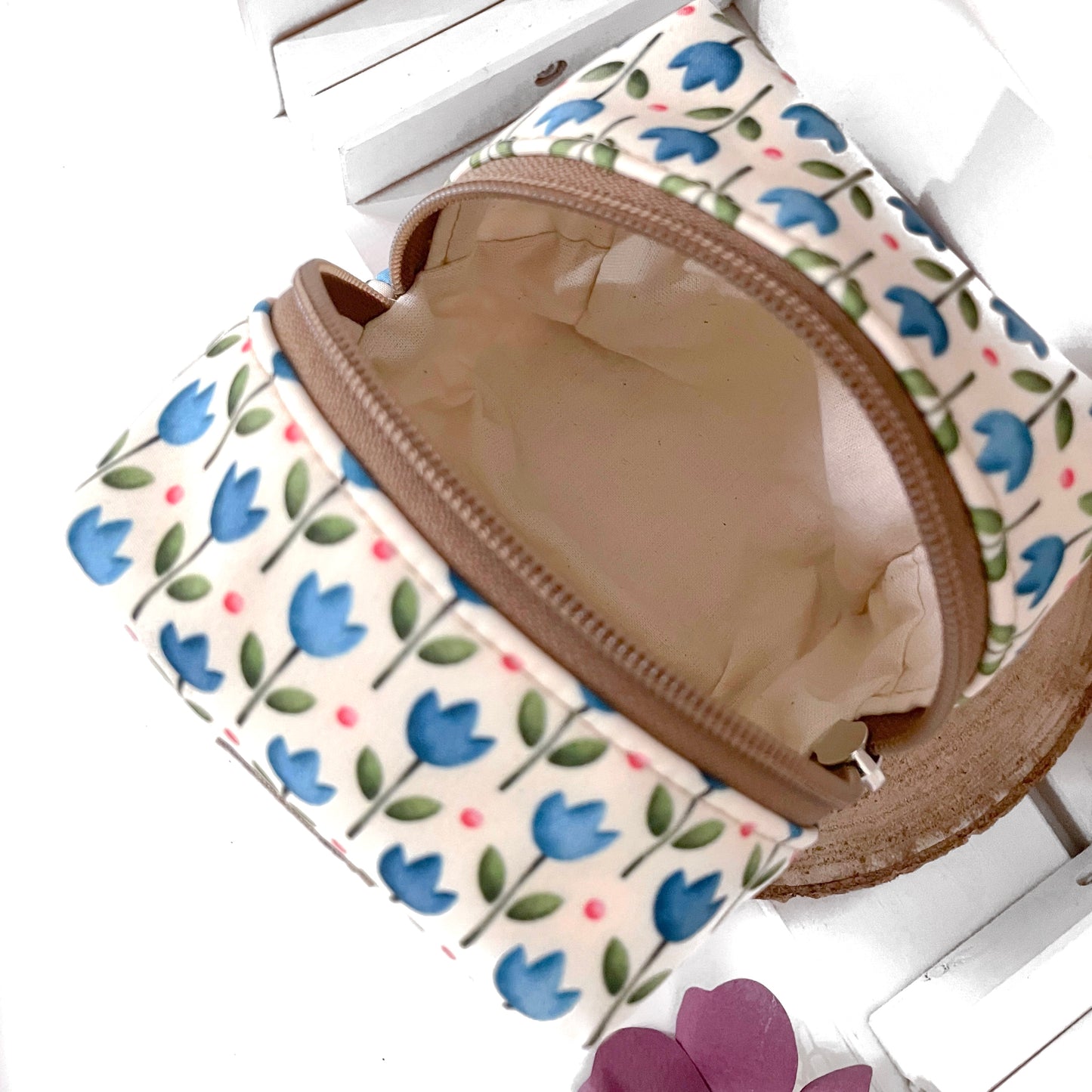 ASTUCCIO CUBO TULIPANI BLU