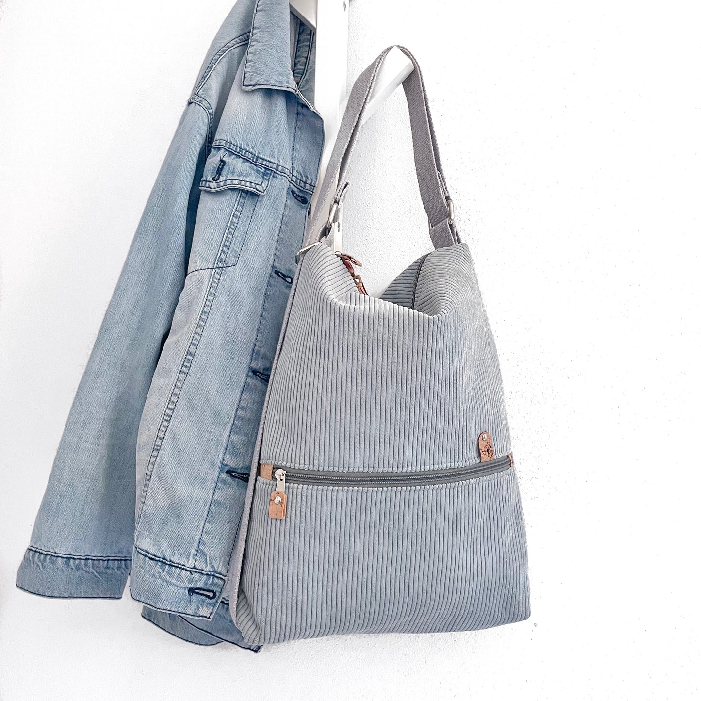ZAINO/BORSA CELESTE