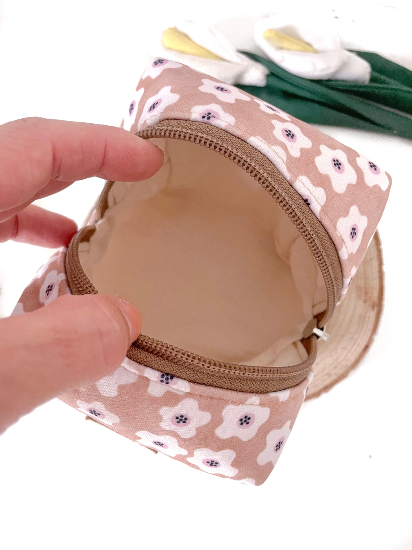 ASTUCCIO CUBO FIORI BEIGE