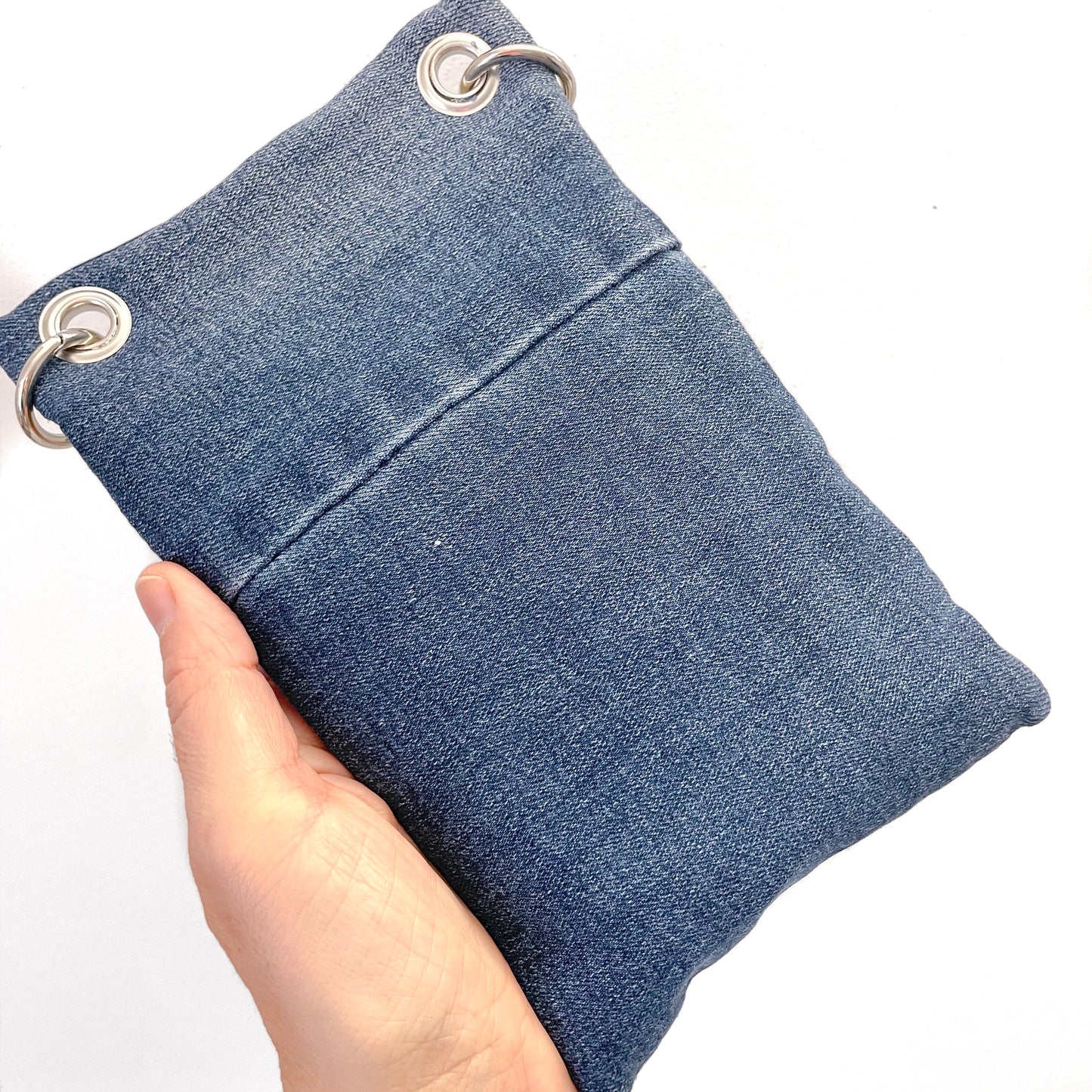BORSA PORTACELLULARE JEANS RED