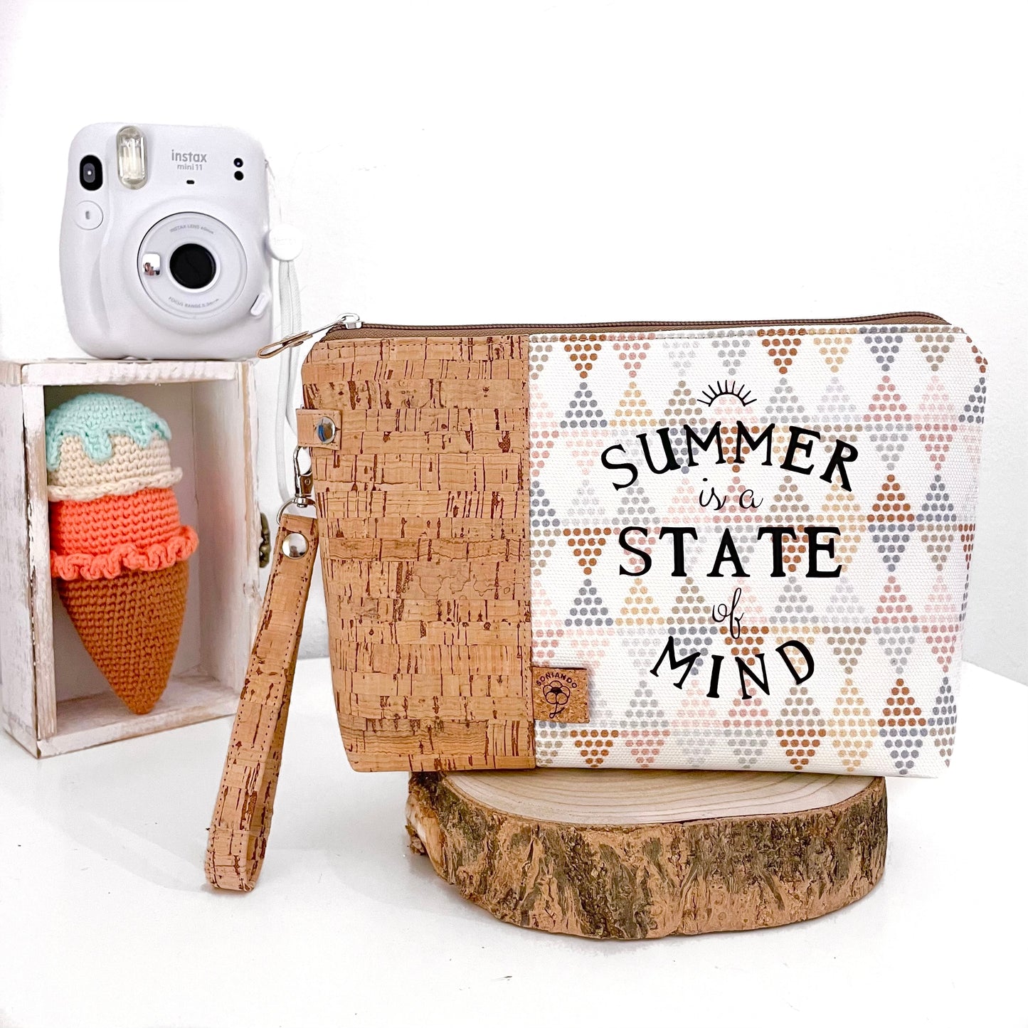 SUMMER POCHETTE ROMBI POIS
