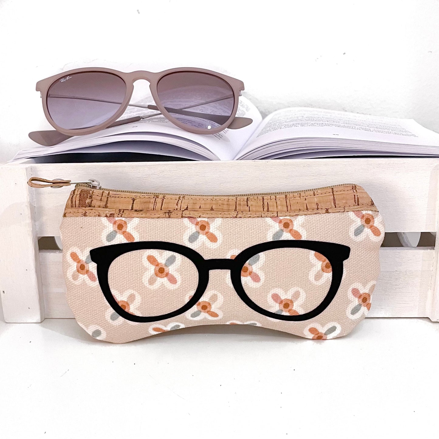 PORTAOCCHIALI GEOMETRICO BEIGE