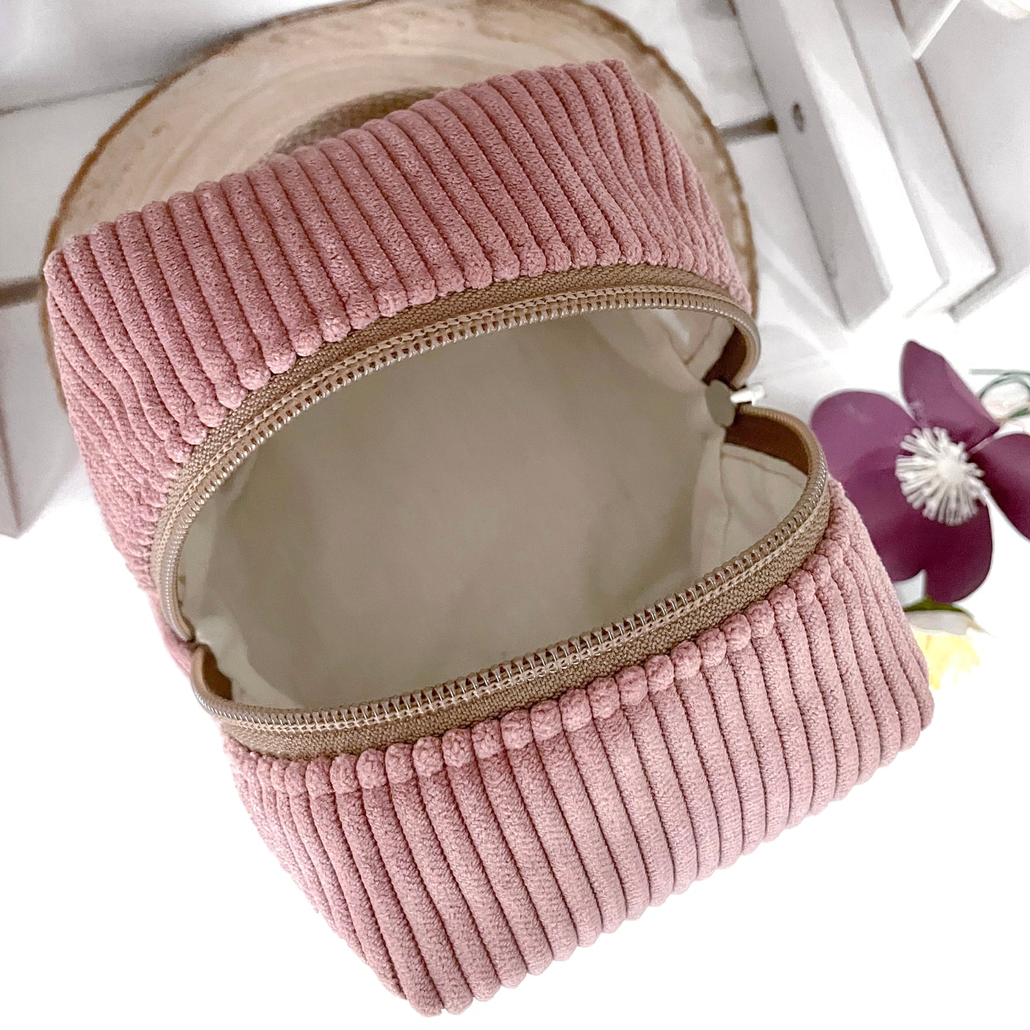 ASTUCCIO CUBO VELLUTO ROSA