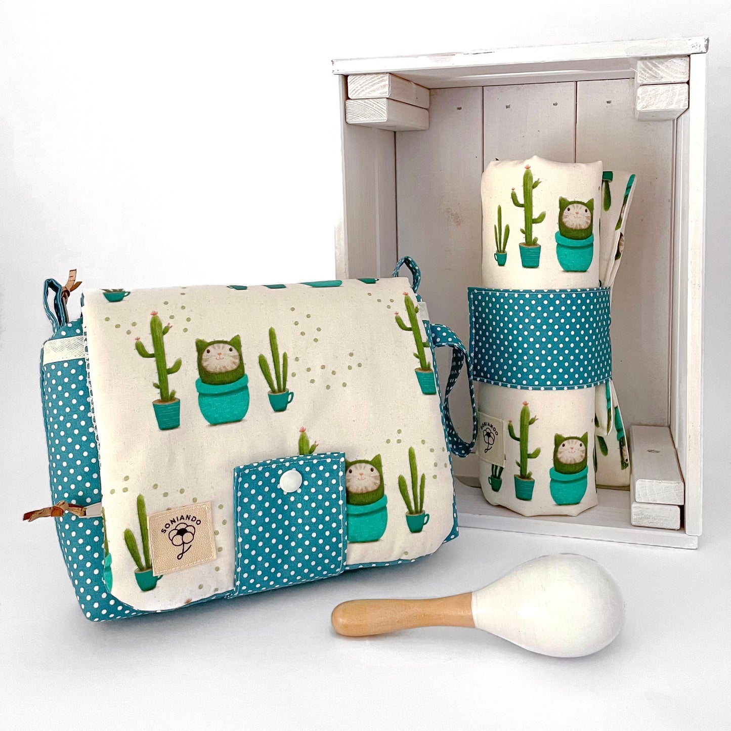 SET NASCITA GATTO CACTUS