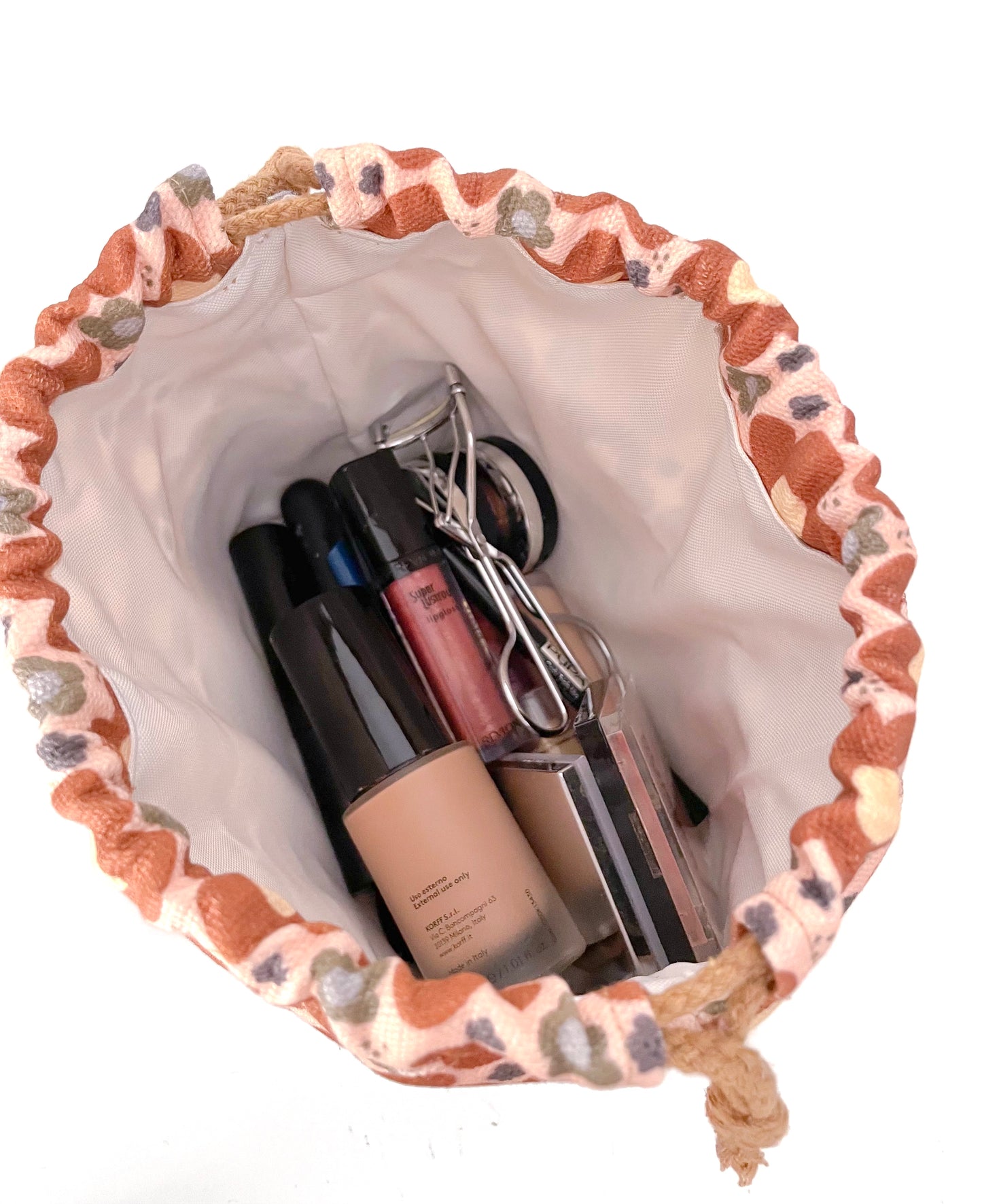 TROUSSE OLIVIA FIORI MARRONI