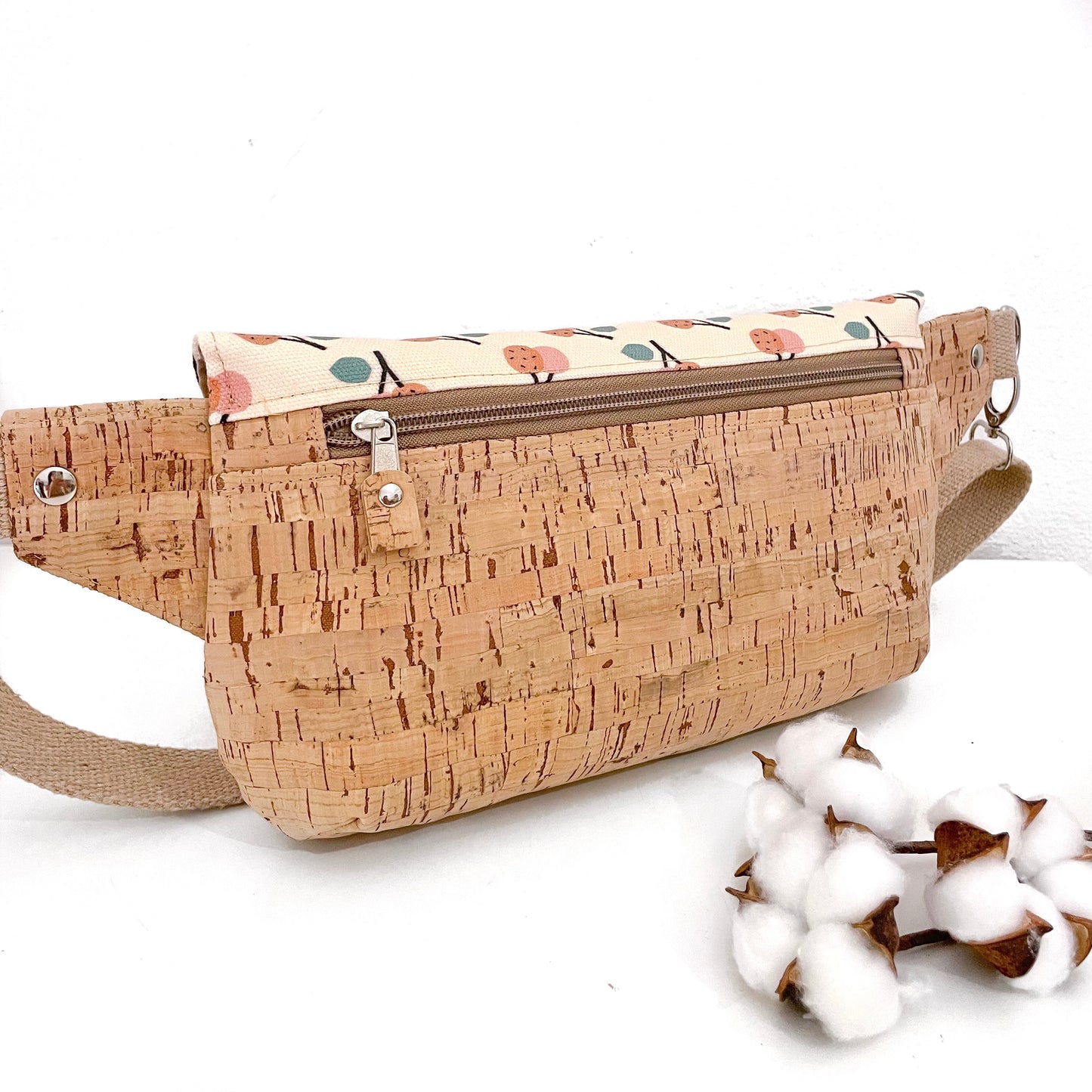 BORSA MARSUPIO CLOE FIORI CILIEGIE