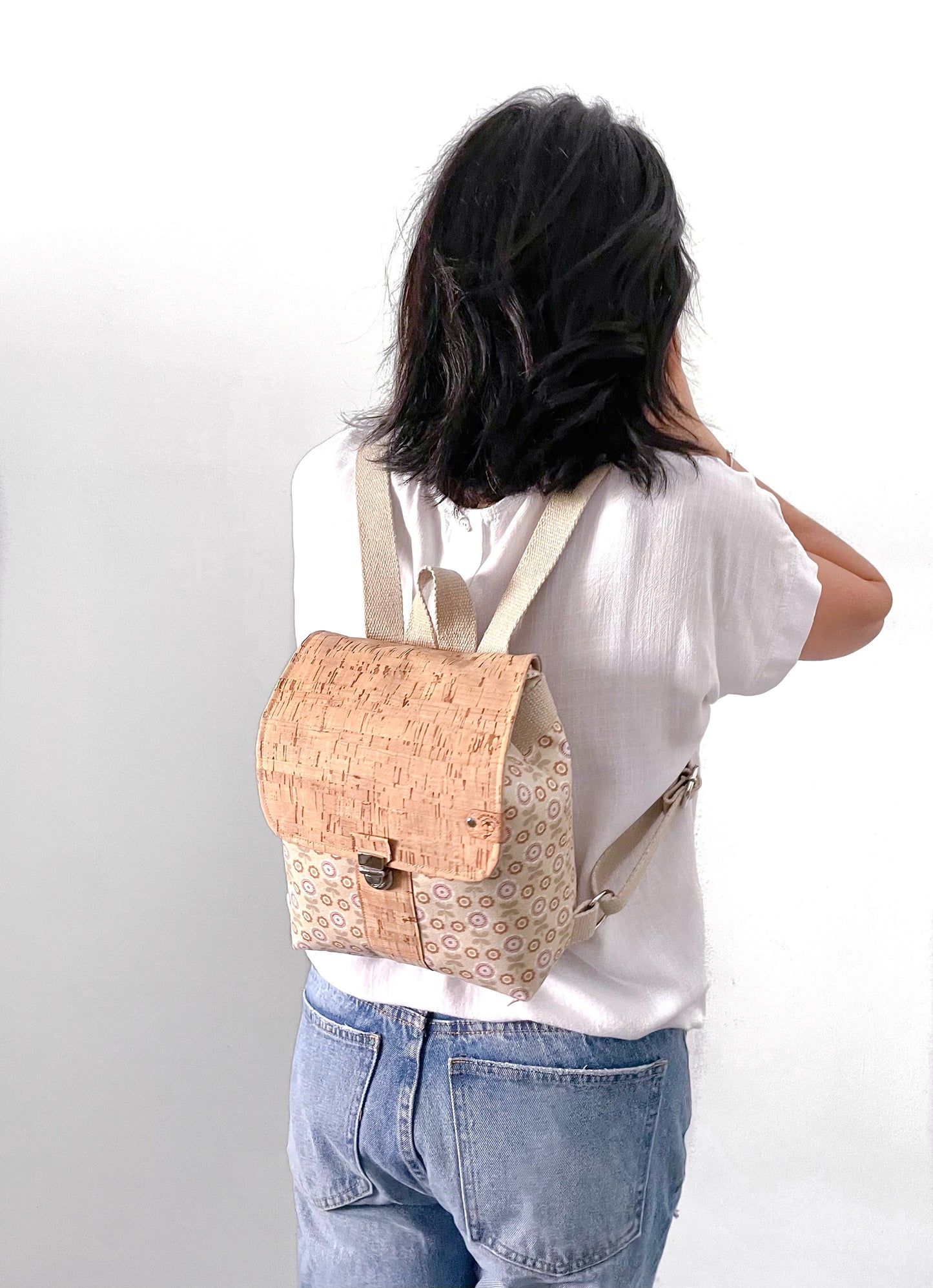 ZAINO IRIS BEIGE RETRÓ
