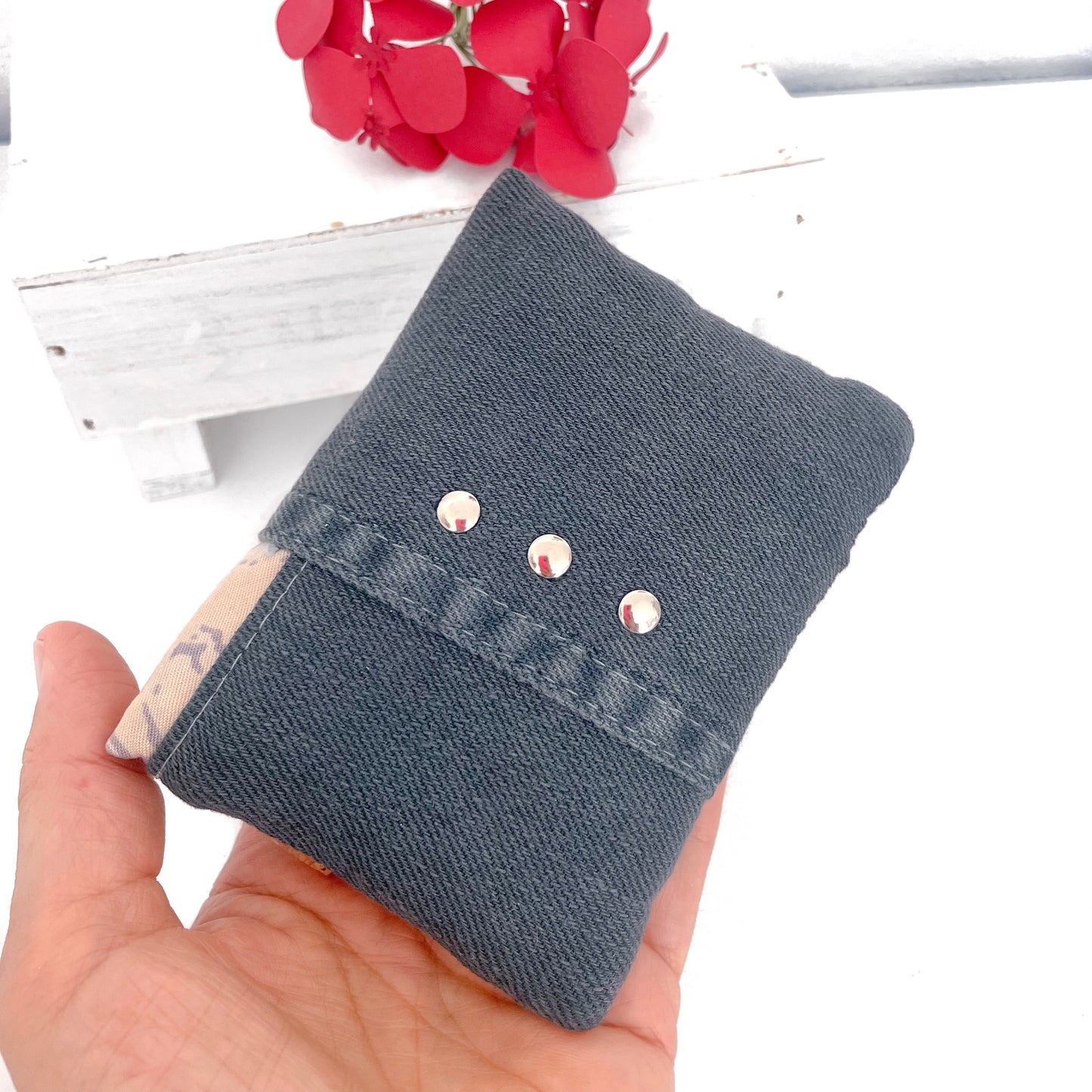 PORTAFOGLIO EVA MINI DENIM BLU