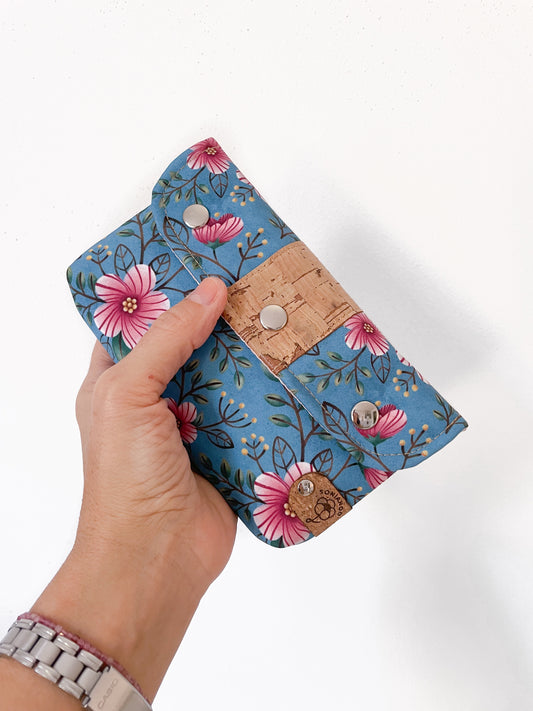 PORTAFOGLIO CINTURA FIORI ROSA