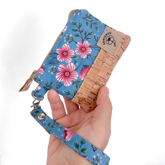 MINI POCHETTE FIORI ROSA