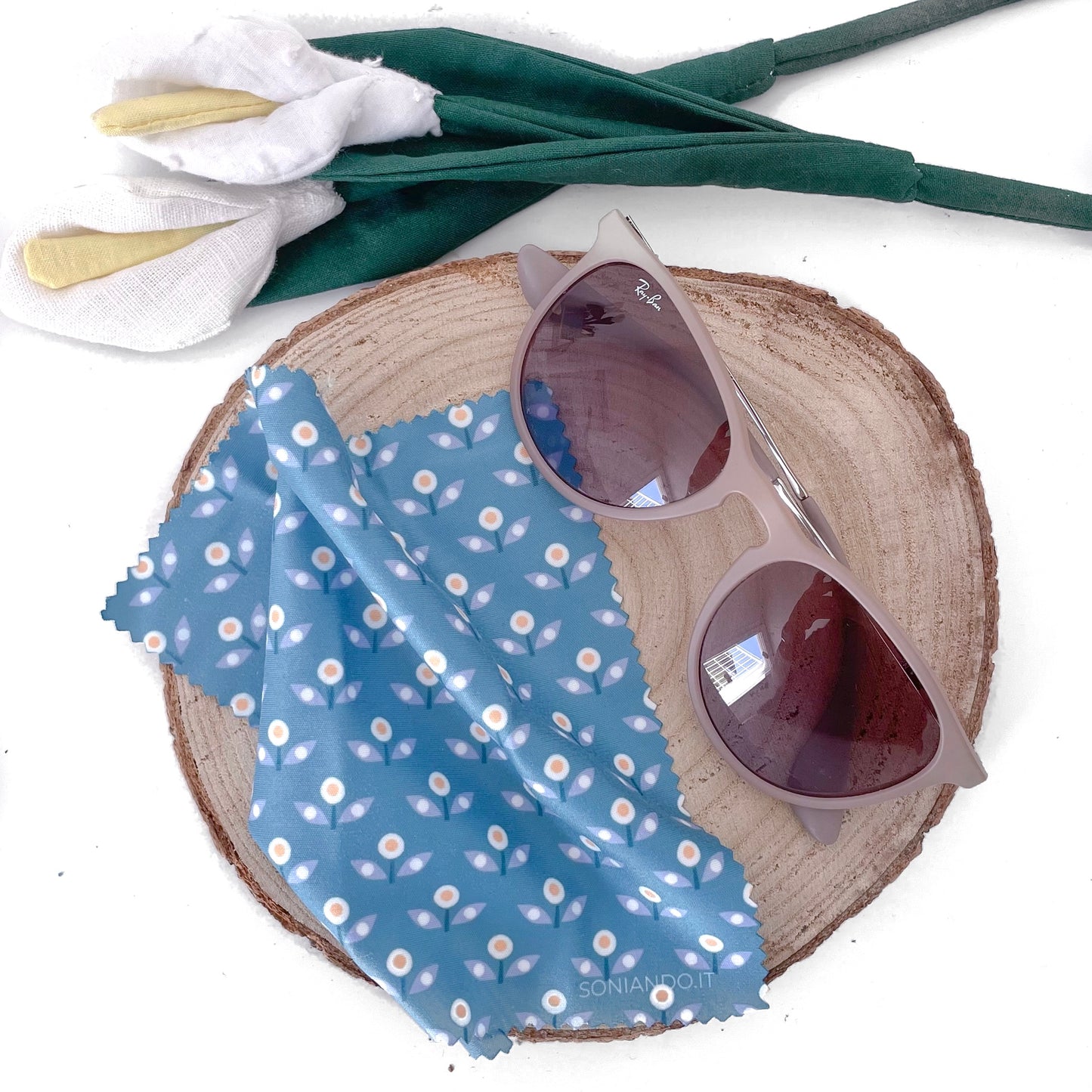 PANNO PULIZIA OCCHIALI BLU