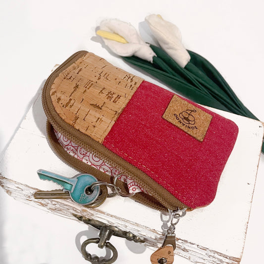 ASTUCCIO PORTACHIAVI ROSSO