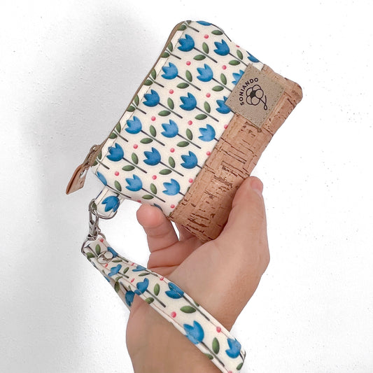 MINI POCHETTE TULIPANI BLU