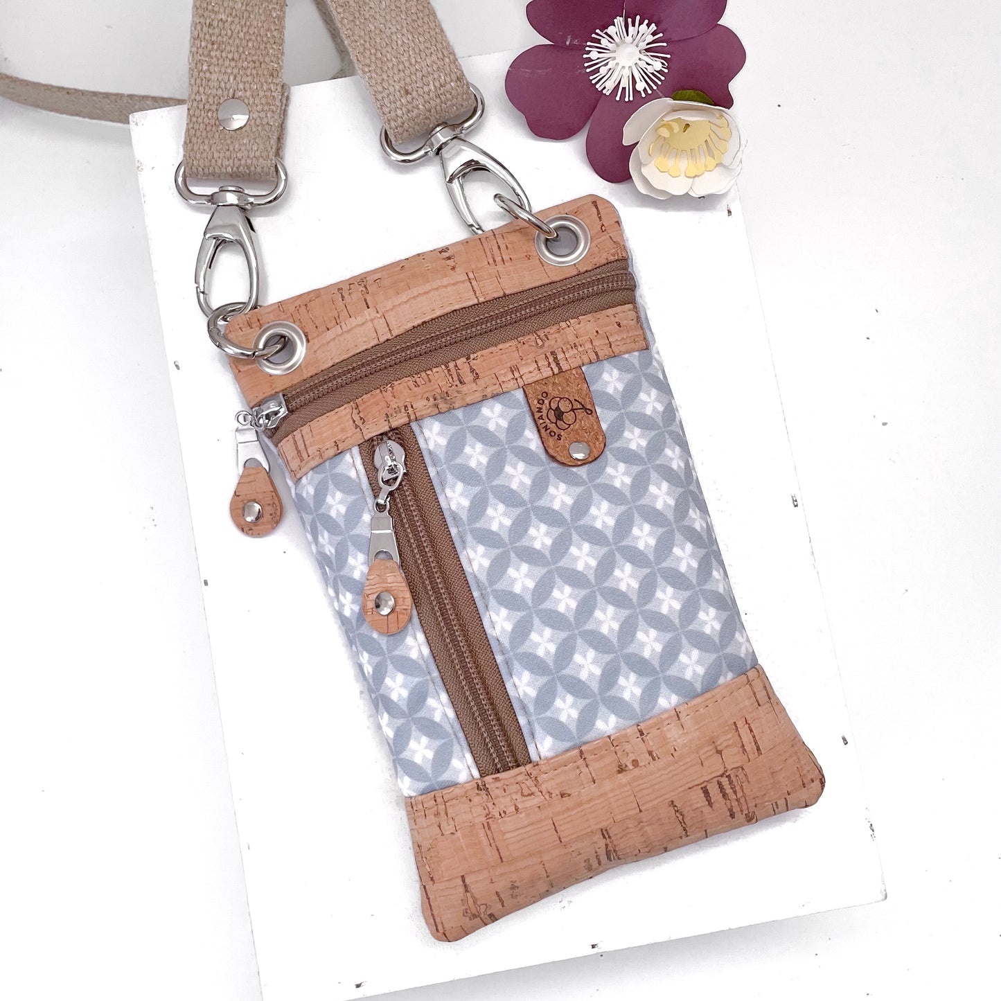 BORSA PORTA CELLULARE GREY