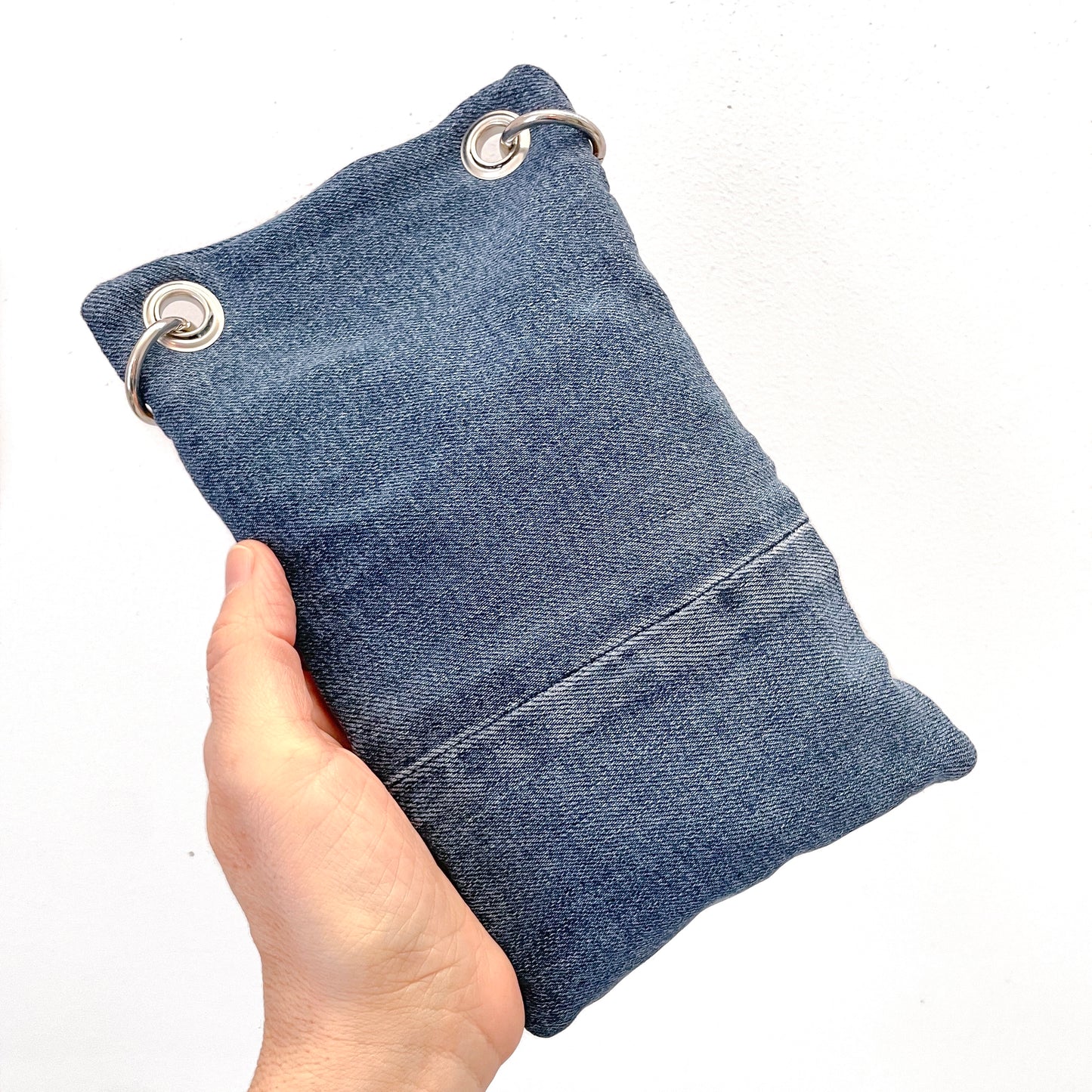BORSA PORTACELLULARE JEANS ROSA