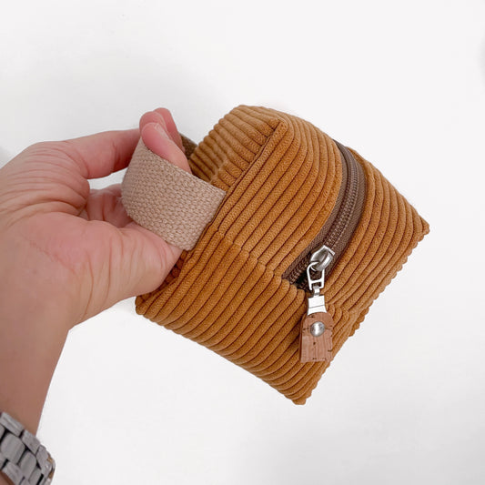 ASTUCCIO CUBO VELLUTO SENAPE