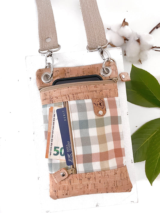 BORSA PORTA CELLULARE QUADRI