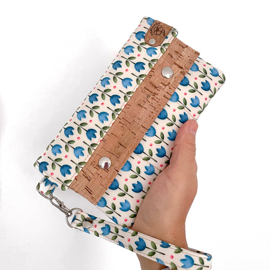 PORTAFOGLIO EVA TULIPANI BLU