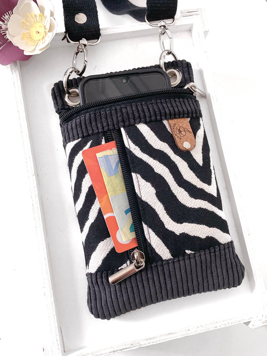 BORSA PORTA CELLULARE ZEBRA