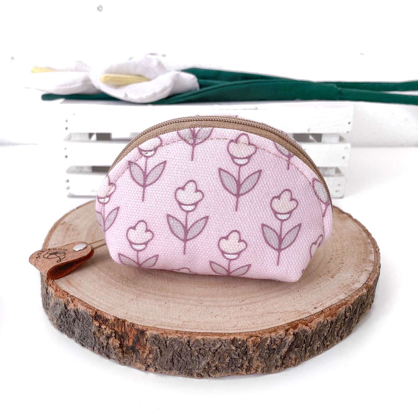 PORTAMONETE TULIPANI ROSA