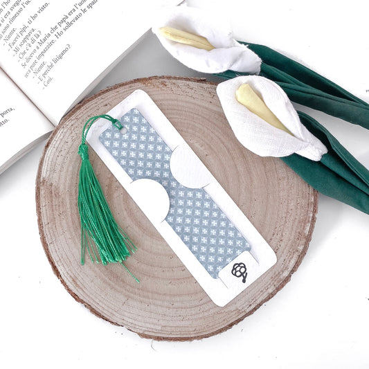 SEGNALIBRO ALLUMINIO GREY/MENTA