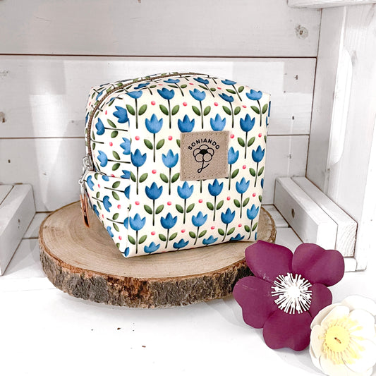 ASTUCCIO CUBO TULIPANI BLU