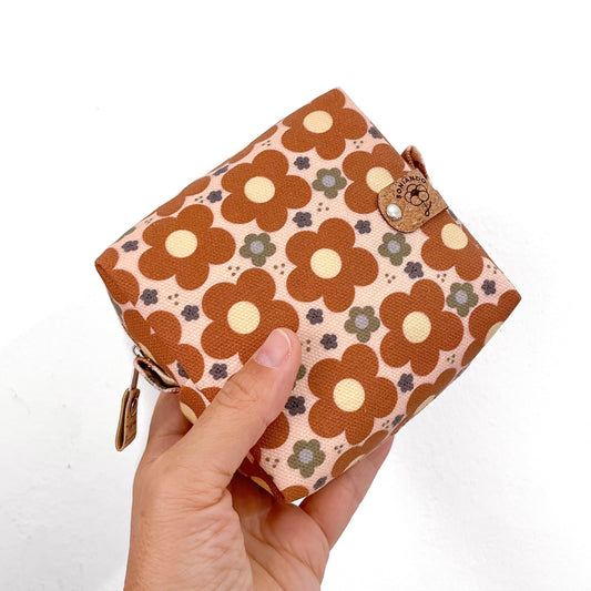 ASTUCCIO POCKET FIORI MARRONI