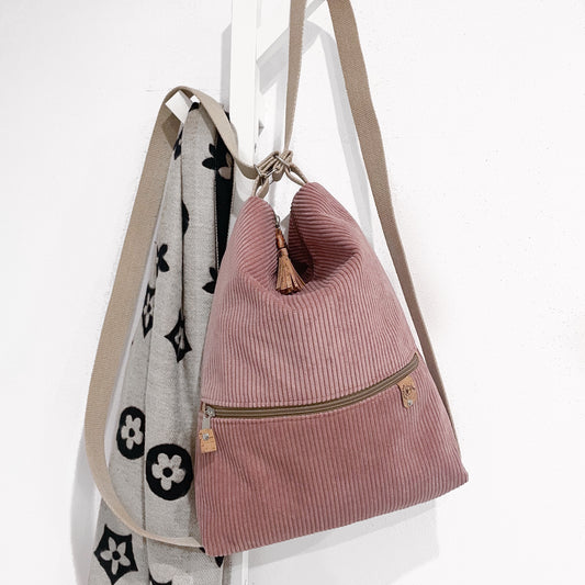 SACCA ZAINO/BORSA ROSA ANTICO