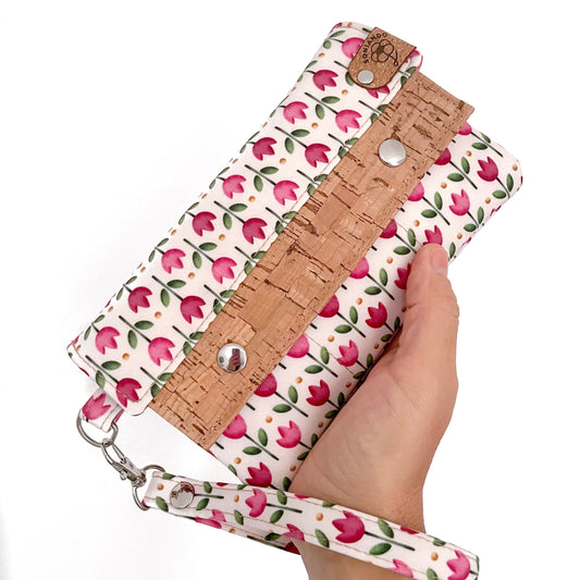 PORTAFOGLIO EVA TULIPANI ROSA