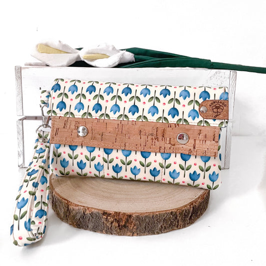 PORTAFOGLIO EVA TULIPANI BLU