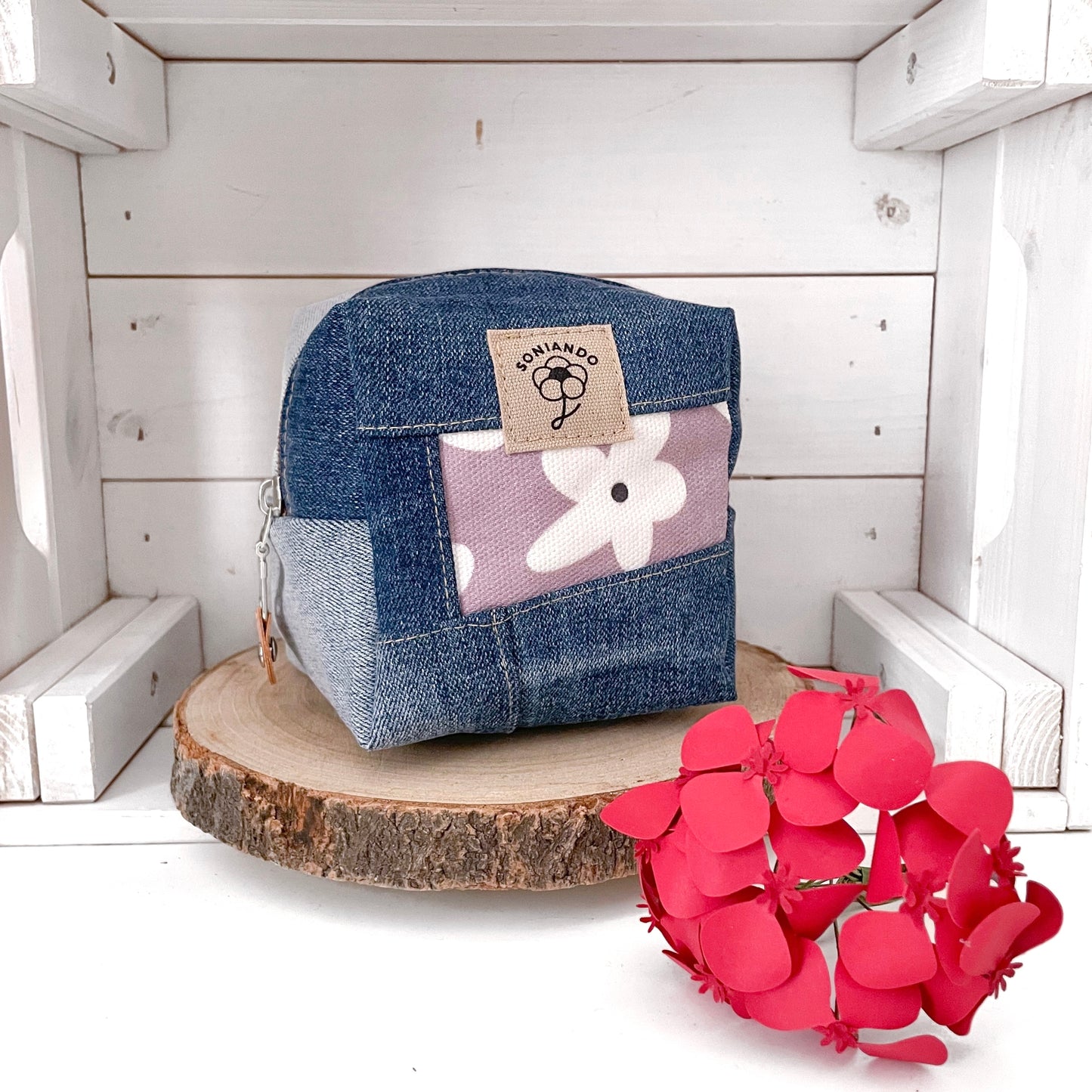 ASTUCCIO CUBO JEANS LILLA