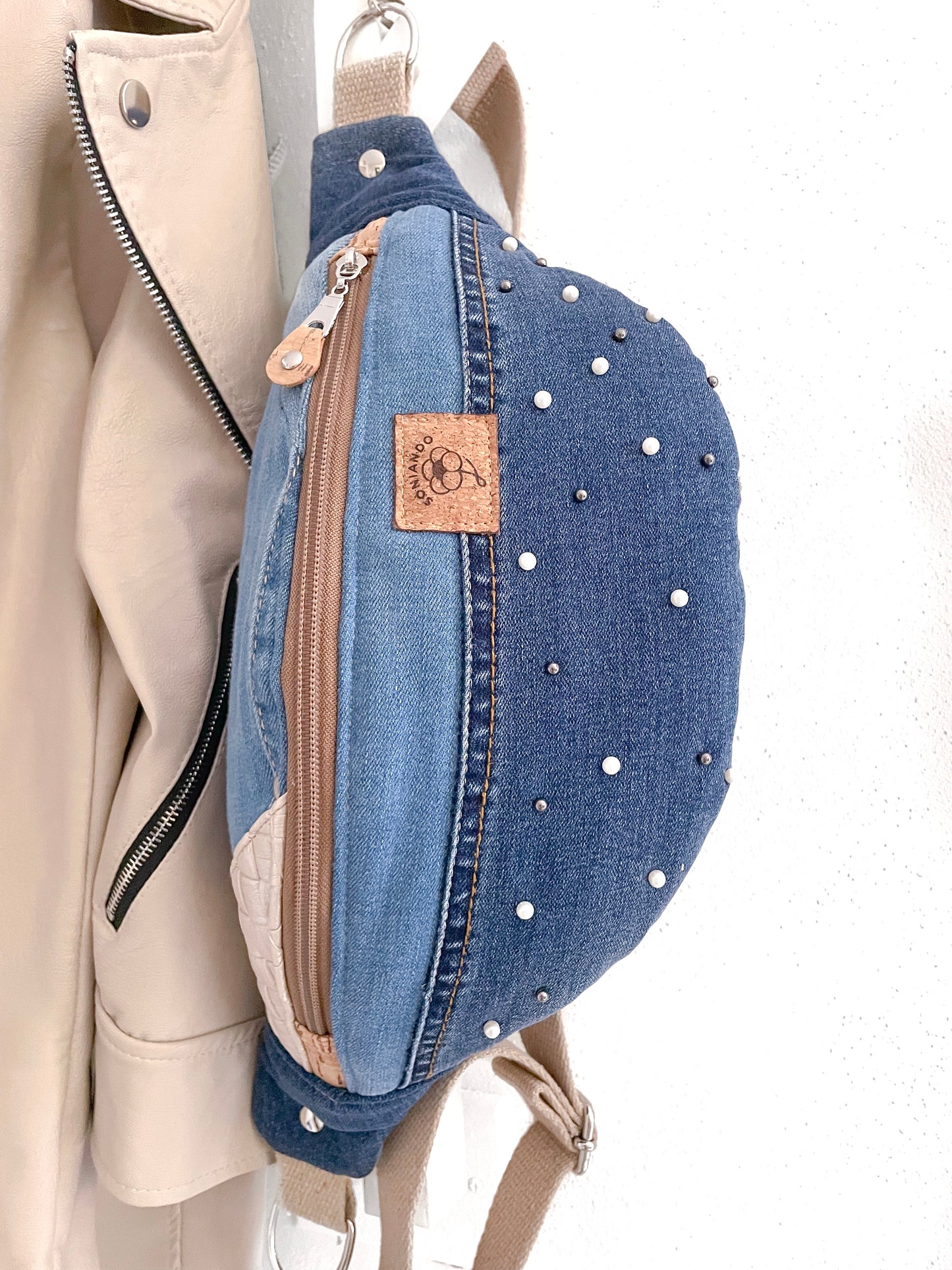 MARSUPIO JEANS PERLINE