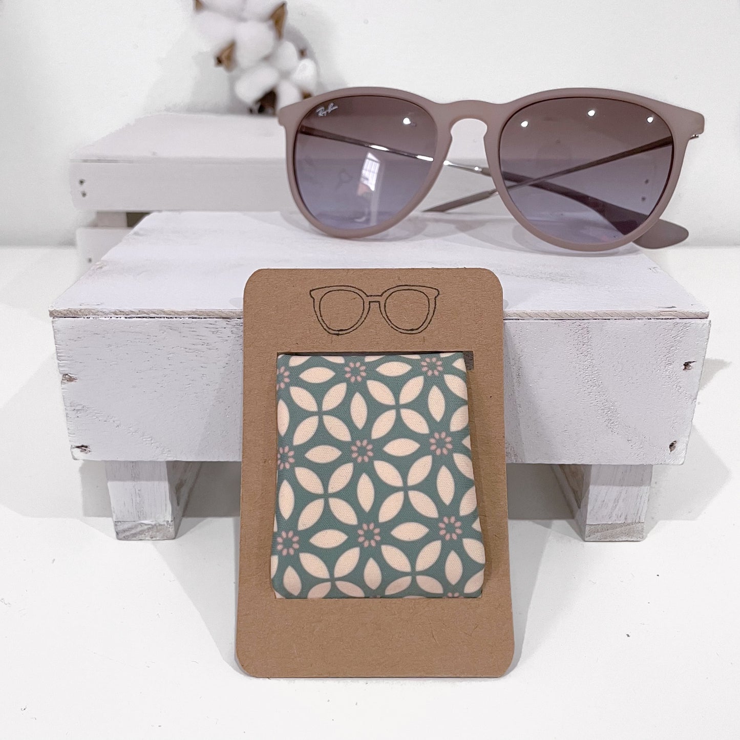 PANNO PULIZIA OCCHIALI VERDE MALVA