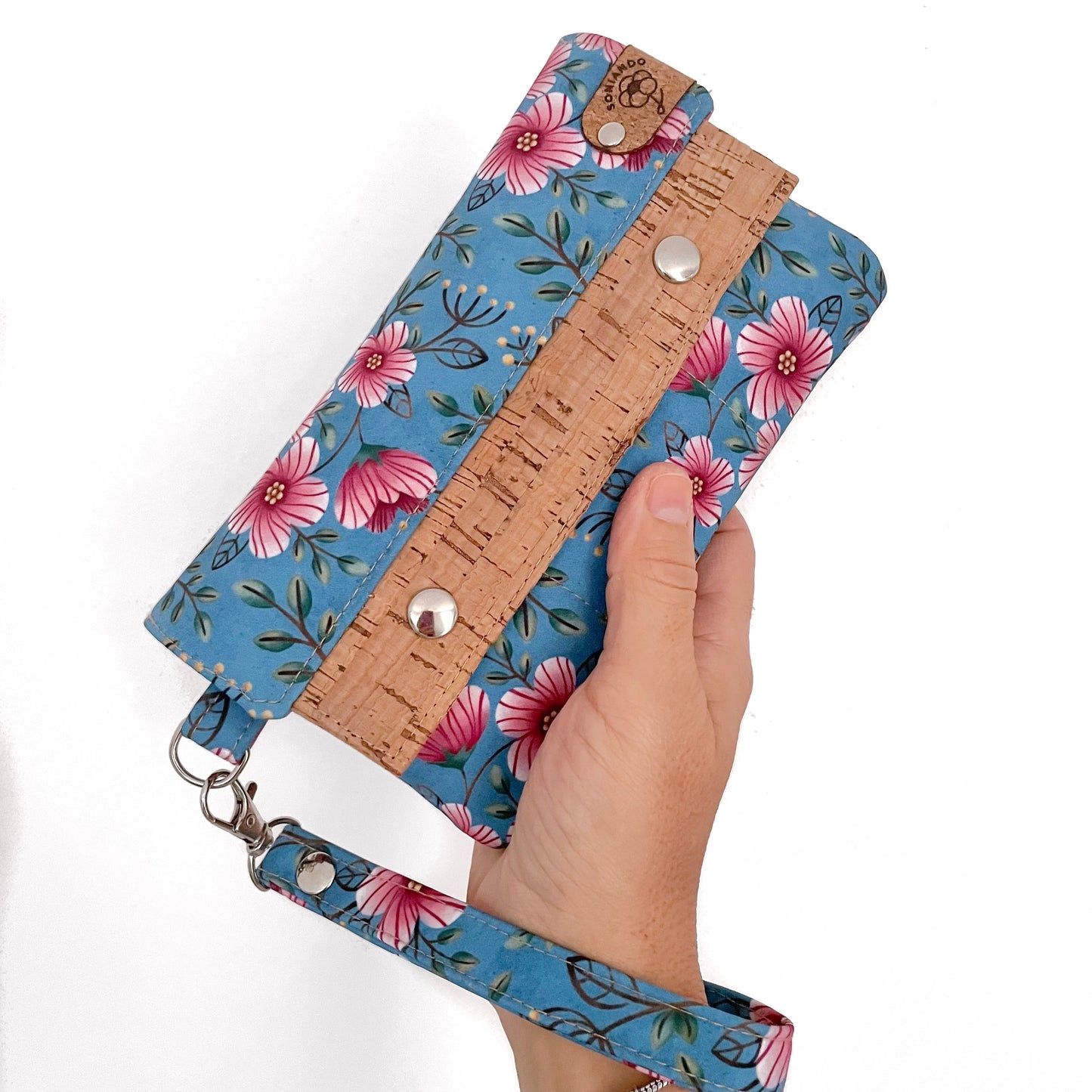 PORTAFOGLIO EVA FIORI ROSA