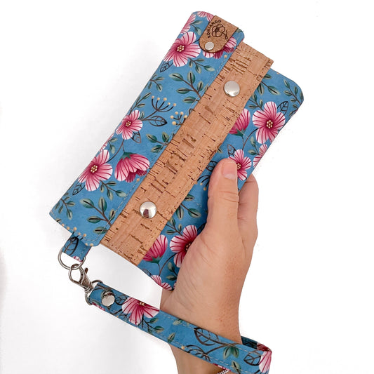 PORTAFOGLIO EVA FIORI ROSA