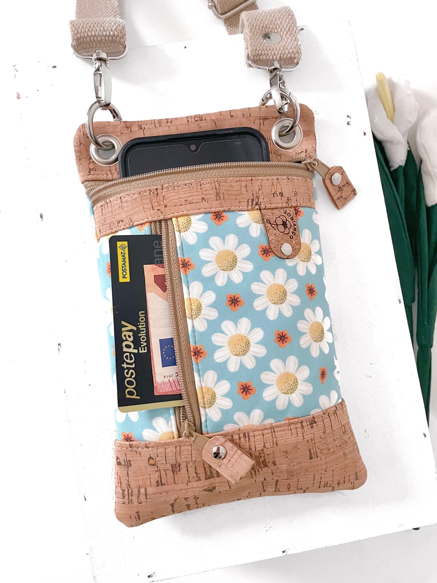 BORSA PORTA CELLULARE MARGHERITE