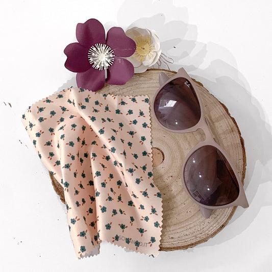 PANNO PULIZIA OCCHIALI FIORI