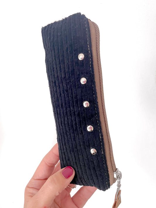 ASTUCCIO SMALL NERO FOGLIE