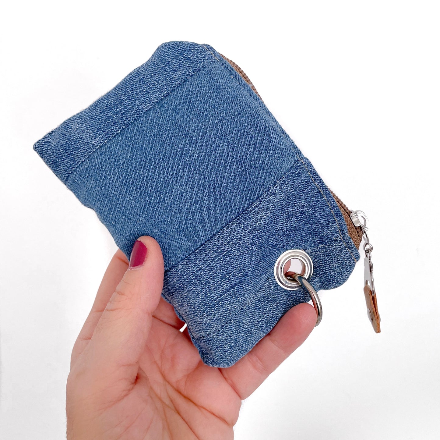 PORTAMONETE JEANS DOPPIA BORCHIA