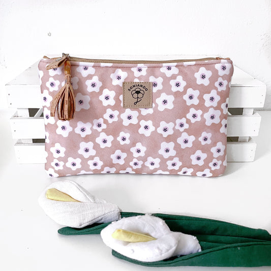 ASTUCCIO FLUFFY FIORI SABBIA