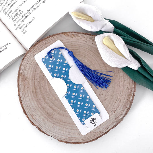 SEGNALIBRO ALLUMINIO BLU