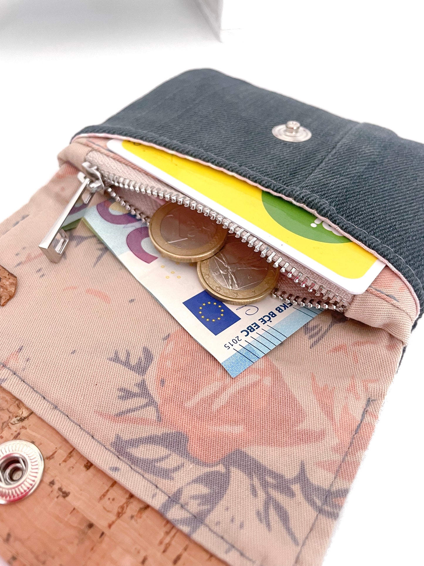 PORTAFOGLIO EVA MINI DENIM BLU