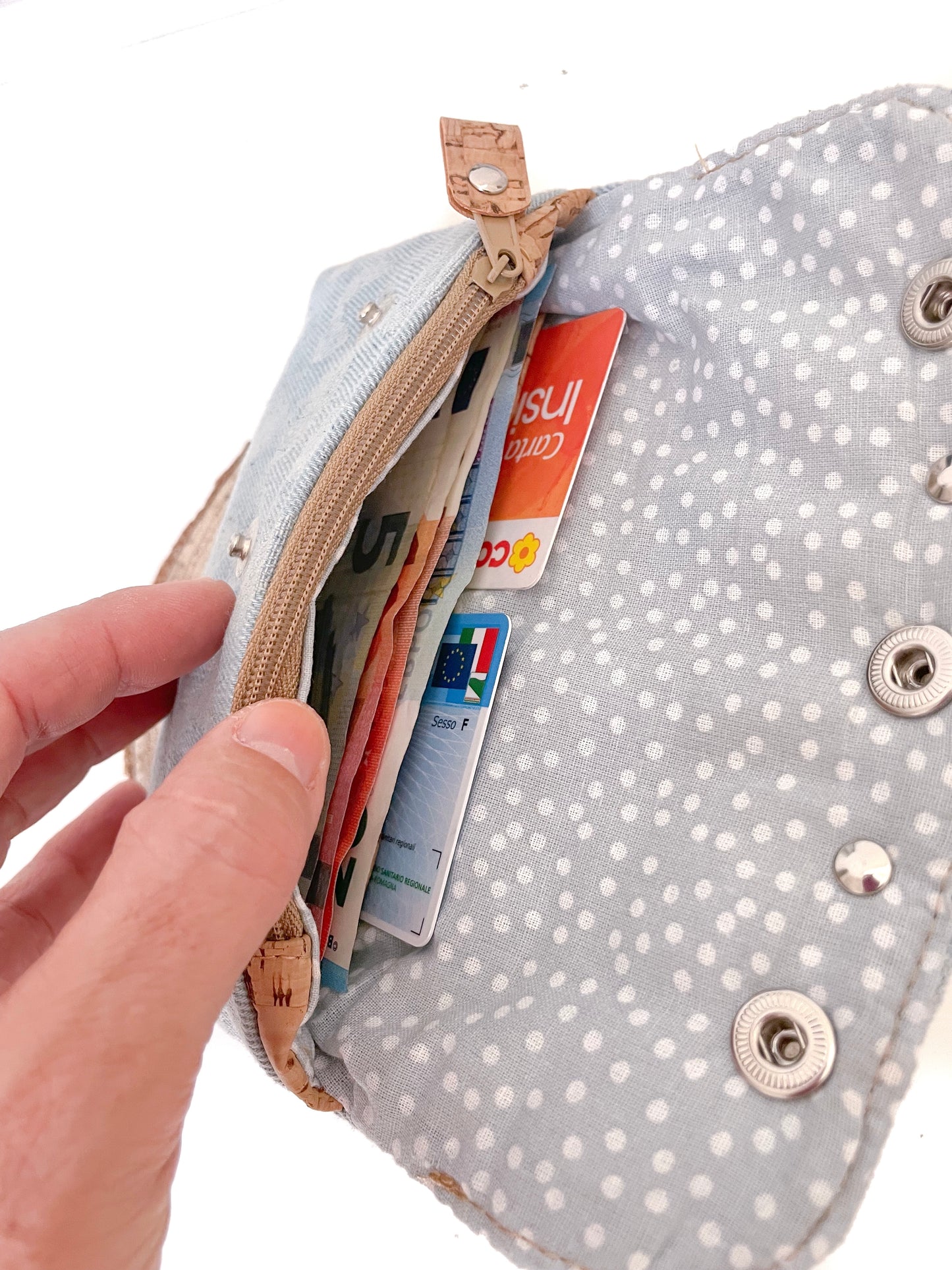 PORTAFOGLIO CINTURA JEANS ANIMALIER